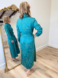 Boho Chic Jacquard Dress Jade