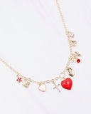 Avery Bag Chain Red White
