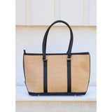 Caroline Hill Greyson Tote Natural Black