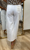 Hidden Nori High Waist Crop Wide Leg Pant White
