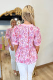 Daisy Daze Blouse Pink
