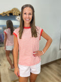 Nautical Stripe Top Berry