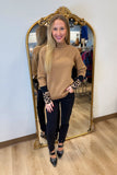 Charlie B Funnel Neck Sweater Truffle