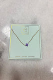E Newton 16" Signature Cross Small Necklace Purple