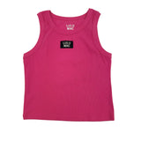 Hot Pink Lulu Mac Solid Tank Tops