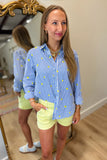 Dear John Lemon Stripe Blouse