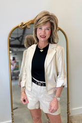 Renuar Open Front Jacket Gold