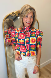 Jodie Vintage Pop Blouse