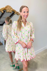 Garden Festival Dress Yellow