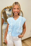 Ultra Girly Sweater Vest Blue