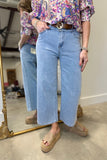 Charlie B Wide Leg Pant Bleach Blue