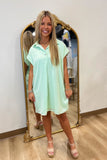 Everyday Chic Collared Dress Mint