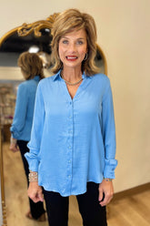 Renuar LS Blouse Delphinium