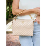 Caroline Hill Ariana Crossbody Nude Patent SQ