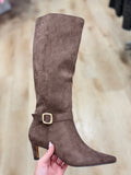 Diva Delicate Buckle Boot Chocolate