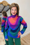 APNY Funnel Neck Pullover Painted Glass