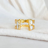 Easton Elle Double Plated Cuff W/ Pearls