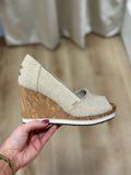 Toms Essential Wedge Champagne
