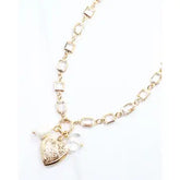 Caroline Hill Ammon Charm Necklace Gold