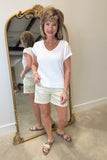 Charlie B Patch Pocket Shorts Fog