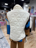 Multiples Drawstring Vest Winter White