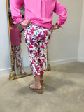 Renuar Woven Capri Printed Orchid