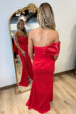 Christmas Gala Formal Slit Dress Red