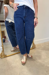 Charlie B Barrel Leg Jean Indigo