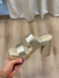 Matisse Gem Platform Sandal Gold