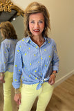 Dear John Lemon Stripe Blouse