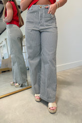 Dear John Bristol Wide Leg Stripe Jean