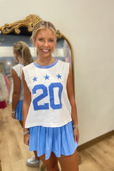 20 Stars Tank White