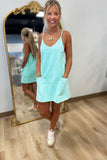 Cozumel Sporty Romper Dress Mint