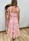 Sweet & Dreamy Embroidered Maxi Dress Blush