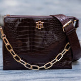 Ariana Crossbody Chocolate Croc