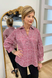 Foxcroft Frankie Abstract Snakeskin Popover