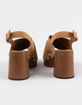 Mia Eudora Platform Sandal Tan