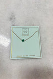 E Newton 16" Signature Cross Small Necklace Emerald