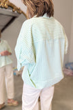 Easy Breezy Striped Blouse Green
