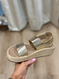 Corkys Heatwave Platform Sandal Gold
