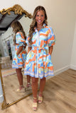 Pastel Pretty Button Front Dress