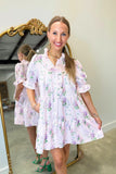 Hydrangea Bouquet Dress Pink