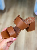 Matisse Sally Double Strap Sandal Cognac