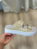 Ilse Jacobsen Adjustable Sandal Platin