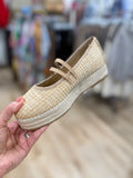 Tulum Platform Mary Jane Raffia