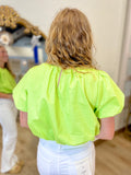 Lime Sherbet Bubble Top