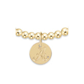 E Newton Collegiate Classic Gold 3mm Bracelet Alabama Disc