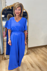 Evening Cruise Jumpsuit Cobalt