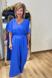 Evening Cruise Jumpsuit Cobalt