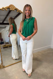 Meadow Tie Over Sweater Tank Green